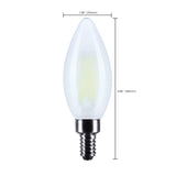 Satco 8w B11 LED Candelabra Base Candle-Tip Frost Finish 4000K CCT 120v Bulb_2
