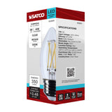 Satco 4w B11 LED Medium Base Clear 5000K CCT 120v Bulb_1