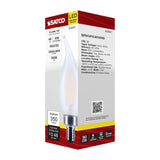 Satco 4w CA10 LED Candelabra Base Frost Finish 3500K CCT 120v Bulb_1