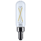 Satco 2.8w T6 LED Candelabra Base Clear 3000K CCT 120v Bulb
