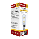 Satco 2.8w T6 LED Candelabra Base Clear 3000K CCT 120v Bulb - BulbAmerica