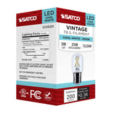 Satco 3w T6.5 LED Intermediate Base Clear 4000K CCT 120v Bulb - BulbAmerica