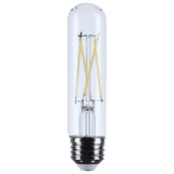 Satco 5.5w T10 LED Medium Base Clear 3500K CCT 120v Bulb
