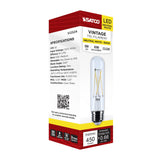 Satco 5.5w T10 LED Medium Base Clear 3500K CCT 120v Bulb_1