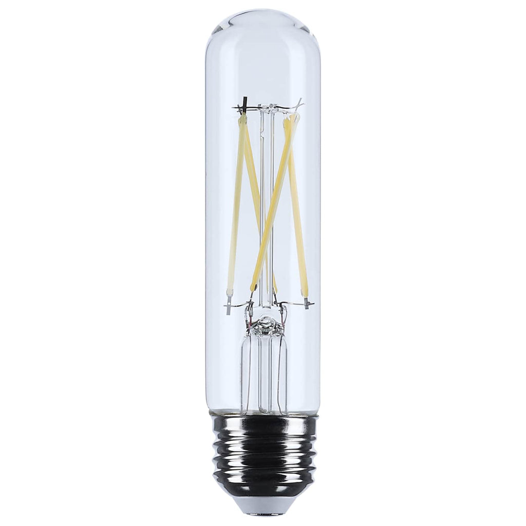 Satco 8w T10 LED Medium Base Clear 3500K CCT 120v Bulb