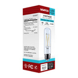 Satco 8w T10 LED Medium Base Clear 5000K CCT 120v Bulb - BulbAmerica