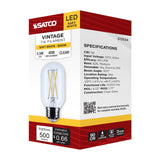 Satco 5.5w T14 LED Medium Base Clear 3000K CCT 120v Bulb_1