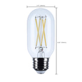 Satco 5.5w T14 LED Medium Base Clear 3000K CCT 120v Bulb_2