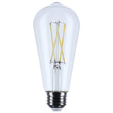 Satco 8w ST19 LED Medium Base Clear 5000K CCT 120v Bulb