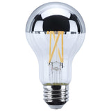 Satco 12w A19 LED Medium Base 2700K CCT Silver Crown 100w Replacement Bulb