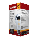 Satco 12w A19 LED Medium Base 2700K CCT Silver Crown 100w Replacement Bulb - BulbAmerica