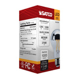 Satco 12w A19 LED Medium Base 2700K CCT Silver Crown 100w Replacement Bulb_1
