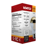 Satco 12w A19 LED Medium Base 2700K CCT Gold Crown 100w Replacement Bulb_1