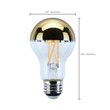Satco 12w A19 LED Medium Base 2700K CCT Gold Crown 100w Replacement Bulb_2