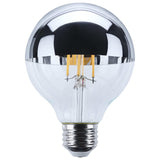 Satco 5.5w G25 LED Medium Base 2700K CCT Silver Crown 60w Replacement Bulb
