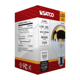 Satco 5.5w G25 LED Medium Base 2700K CCT Gold Crown 60w Replacement Bulb_1