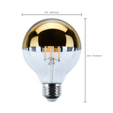 Satco 5.5w G25 LED Medium Base 2700K CCT Gold Crown 60w Replacement Bulb_2