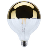 Satco 8w G40 LED Medium Base 2700K CCT Gold Crown 100w Replacement Bulb