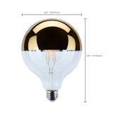 Satco 8w G40 LED Medium Base 2700K CCT Gold Crown 100w Replacement Bulb_2
