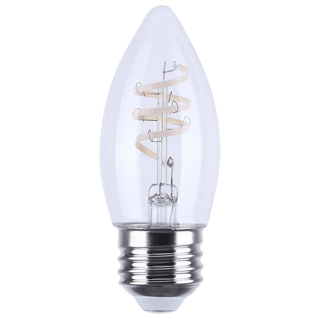 Satco 4w B11 LED Reminiscent Flex Gray Coil Filament E26 2700K 120v Bulb