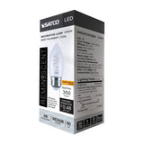 Satco 4w B11 LED Reminiscent Flex Gray Coil Filament E26 2700K 120v Bulb_1
