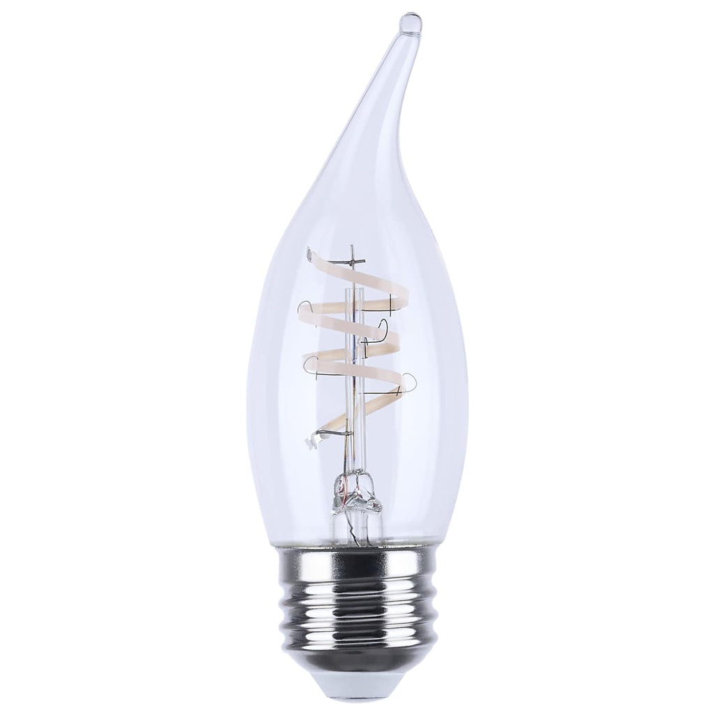 Satco 4w CA11 LED Reminiscent Flex Gray Coil Filament E26 2700K 120v Bulb