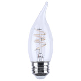 Satco 4w CA11 LED Reminiscent Flex Gray Coil Filament E26 2700K 120v Bulb