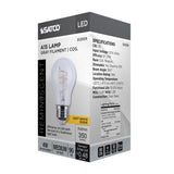 Satco 4w A15 LED Reminiscent Flex Gray Coil Filament E26 3000K 120v Bulb - BulbAmerica