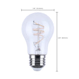 Satco 4w A15 LED Reminiscent Flex Gray Coil Filament E26 3000K 120v Bulb_2