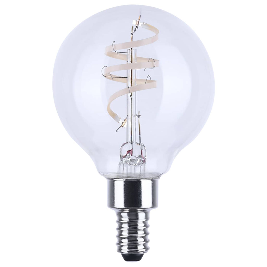 Satco 4w G16.5 LED Reminiscent Flex Gray Coil Filament E12 3000K 120v Bulb