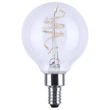 Satco 4w G16.5 LED Reminiscent Flex Gray Coil Filament E12 3000K 120v Bulb