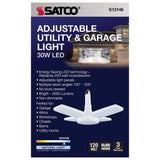 30W LED Garage Utility Light 5000K E26 base Adjustable Beam Angle - 200W equiv_4