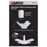30W LED Garage Utility Light 5000K E26 base Adjustable Beam Angle - 200W equiv_5