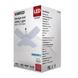 Satco 60w LED Multi-Beam Utility Garage Lamp 5000K White Finish 120v_4