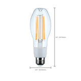 Satco 13.5w LED HID Replacement ED17 2200K E26 Base 120-277v Clear Finish Bulb_4