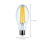 Satco 34w LED HID Replacement ED28 4000K EX39l Base 120-277v Clear Finish Bulb_3
