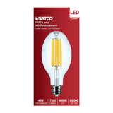 Satco 40w LED HID Replacement ED37 4000K EX39l Base 120-277v Clear Finish Bulb_1
