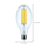 Satco 40w LED HID Replacement ED37 4000K EX39l Base 120-277v Clear Finish Bulb_4