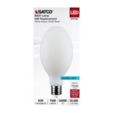 Satco 45w LED HID Replacement ED37 5000K EX39l Base 120-277v White Finish Bulb - BulbAmerica