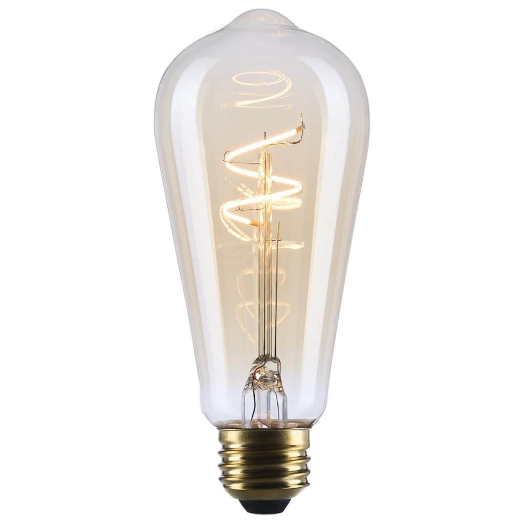 Satco 3.5w ST19 LED 2000K CCT Selectable E26 Base Clear Glass 120v Bulb