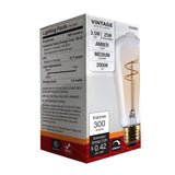 Satco 3.5w ST19 LED 2000K CCT Selectable E26 Base Clear Glass 120v Bulb - BulbAmerica