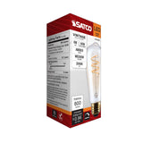 Satco 8w ST19 LED 2000K CCT Selectable E26 Base Clear Glass 120v Bulb_1