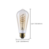 Satco 8w ST19 LED 2000K CCT Selectable E26 Base Clear Glass 120v Bulb_2