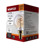 Satco 3.5w G16.5 LED 2000K CCT Candelabra Base Clear Glass 120v Bulb_1