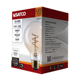 Satco 5.5w G25 LED 2000K CCT Selectable E26 Base Clear Glass 120v Bulb_1