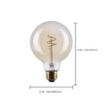 Satco 3.5w G30 LED 2000K CCT Selectable E26 Base Clear Glass 120v Bulb_2