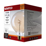 Satco 3.5w G40 LED 2000K CCT Selectable E26 Base Clear Glass 120v Bulb_1