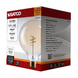 Satco 5.5w G40 LED 2000K CCT Selectable E26 Base Clear Glass 120v Bulb_1