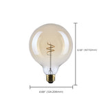 Satco 5.5w G40 LED 2000K CCT Selectable E26 Base Clear Glass 120v Bulb_2