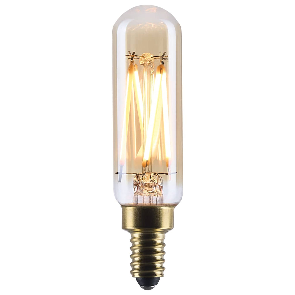 Satco 3.5w T6 LED 2000K CCT Candelabra Base Clear Glass 120v Bulb